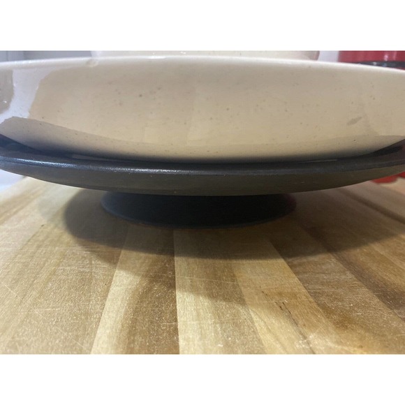 Pink White Speckled VINTAGE Mid Century MCM Chip Dip Lazy Susan Pedestal Set - Picture 7 of 7